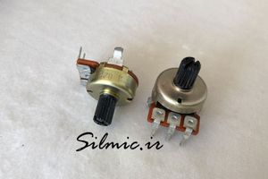 پتانسیومتر 20 کیلو اهم خطی با جنس بسیار مرغوب و روان با دسته پلاستیکی