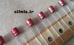 خازن آدیو 22 میکرو فاراد 16 ولت ELNA ژاپن سری R3A مینیاتوری با گرید صوتی