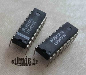 آی سی LM3916N درایور بار گراف و ال ای دی ساخت شرکت National تایلند