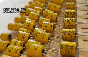 خازن بی پلار 33 میکرو فاراد 16 ولت الکترولیتی سری CE BP گرید صوتی النا