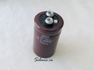خازن 22000 میکرو فاراد 25 ولت nippon ژاپن سری KMH دمای کاری 105 درجه