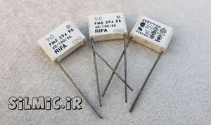 خازن کاغذی 1 نانو فاراد 440 ولت ac ساخت RIFA سرکوب EMI کلاس Y1 ضربه 4kv