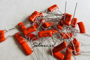 خازن افسانه ای 1 نانو فاراد 630 ولت ساخت SPRAGUE سری orange drop
