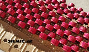 خازن آدیو 220 میکرو فاراد 10 ولت ELNA ژاپن سری R3A مینیاتوری با گرید صوتی