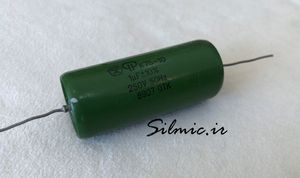خازن صوتی 1 میکرو فاراد 250 ولت PIO(PAPAR IN OIL) ساخت روسیه K75-10