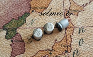 خازن 470 میکرو فاراد 10 ولت SMD ساخت Nippon ژاپن سری MZR با LOW ESR
