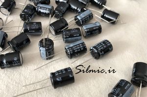 خازن 330 میکرو فاراد 16 ولت elna سری RKD دمای کار 125 درجه لانگ لایف low esr