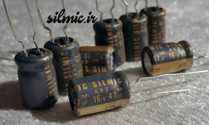 خازن سیلمیک 47 میکرو فاراد 16 ولت ELNA های گرید صوتی ROS (SILMIC)