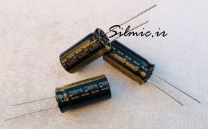 خازن الکترولیتی 1000 میکرو فاراد 16 ولت گرید صوتی النا BLACK GOLD R2O