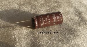 خازن 10000 میکرو فاراد 16 ولت NIPPON ژاپن سری kmq با ویژگی MINIATURE