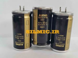 خازن های گرید الکترولیتی 6800 میکرو فاراد 56 ولت آدیو پاناسونیک LOW ESR
