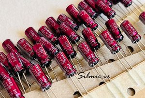 خازن سیلمیک 22 میکرو فاراد 16 ولت ELNA های گرید صوتی RFS ( SILMICII )