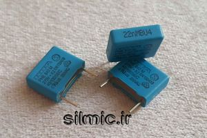خازن 22 نانو فاراد 275 ولت AC سری PHE840M X2 ساخت شرکت RIFA آلمان