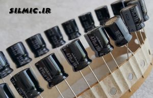 خازن 470 میکرو فاراد 16 ولت nichicon ژاپن سری HE با امپدانس پایین و لانگ لایف