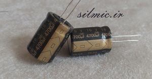 خازن 4700 میکرو فاراد 16 ولت ELNA های فرکانسی با گرید صوتی BLACK GOLD