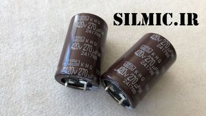 خازن پایه میخی 270 میکرو فاراد 420 ولت نیپون ژاپن سری KMQ سری استاندارد