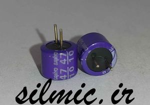 خازن جامد های فای 47 میکرو فاراد 10 ولت os-con ساخت sanyo ژاپن سری SL