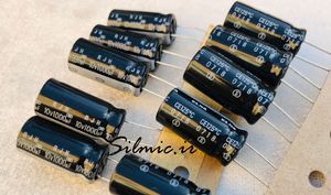 خازن 1000 میکرو فاراد 10 ولت ELNA سری RJH با دمای کار 125 درجه و LOW ESR