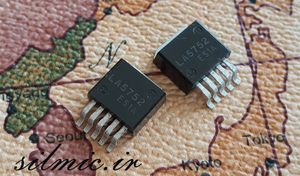 آی سی رگولاتور سوئیچینگ LA5752 ساخت SANYO خروجی 5 ولت 3 امپر
