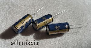 خازن آدیو 820 میکرو فاراد 25 ولت ژاپنی Panasonic سری FK با امپدانس بسیار پایین
