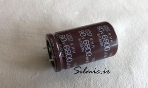 خازن 6800 میکرو فاراد 80 ولت nippon ژاپن سری kmh سری استاندارد