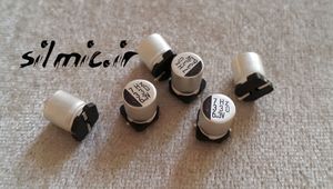 خازن smd اس ام دی 330 میکرو فاراد 6.3 ولت elna ژاپن مینیاتوری با امپدانس پایین