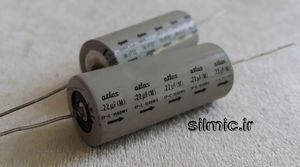 خازن اکسیال روغنی 220 نانو فاراد 1500 ولت ساخت atlas آمریکا سری CP-C