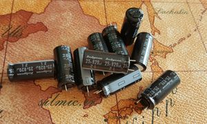 خازن 820 میکرو فاراد 25 ولت ژاپنی Rubycon سری ZL با esr فوق العاده پایین