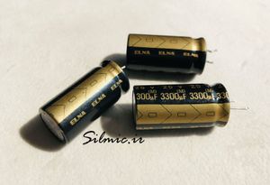 خازن های فای 3300 میکرو فاراد 25 ولت ELNA سری BLACK GOLD