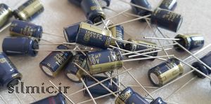 خازن های فای 22 میکرو فاراد 100 ولت سری FC پاناسونیک سری آدیو low impedance