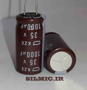 خازن های فرکانس 1000 میکرو فاراد 35 ولت NIPPON سری KZE