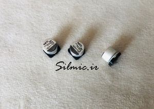 خازن 100 میکرو فاراد 6.3 ولت ELNA نوع SMD سری RVZ مینیاتوری امپدانس پایین