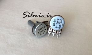پتاسیومتر 1 کیلو اهم تک از نوع لگاریتمی ساخت TELPOD لهستان نوع کربنی