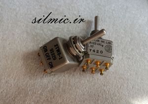 کلید و سلکتور نظامی 3 حالته استریو ساخت Micro Switch USA با روکش طلا