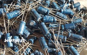 خازن بی پلار 1 میکرو فاراد 50 ولت الکترولیتی سریRBP2(R2B) گرید صوتی النا