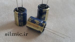 خازن های فای 1800 میکرو فاراد 25 ولت سری FC پاناسونیک سری آدیو low impedance