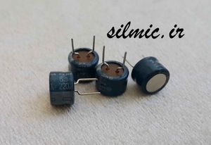 خازن گرید صوتی 220 میکرو فاراد 6.3 ولت ELNA مینیاتوری سری RC3 استاندارد