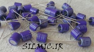 خازن جامد های فای 10 میکرو فاراد 25 ولت os-con ساخت sanyo ژاپن سری SC