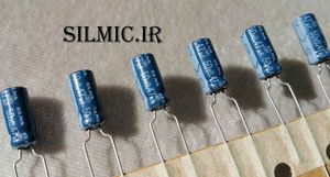 خازن آدیو 470 نانو فاراد 50 ولت ژاپنی ELNA مدل استاندارد blue robe سری RE2