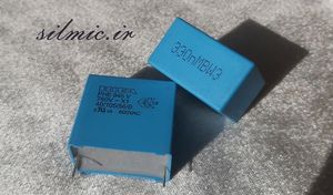 خازن 330 نانو فاراد 1500 ولت DC در کلاس کاری X1 ساخت RIFA سوئد از نوع MKP