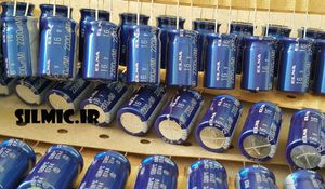 خازن 2200 میکرو فاراد 16 ولت ژاپنی ELNA مدل استاندارد blue robe سری RE3