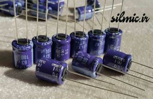 خازن الکترولیتی 100 میکرو فاراد 63 ولت NIPPON سری LXZ با امپدانس پایین