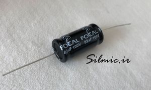 خازن کراس اور بی پلار 82 میکرو فاراد 100 ولت FOCAL فرانسه نوع اکسیال 5%