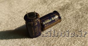 خازن 1500 میکرو فاراد 6.3 ولت الکترولیتی Rubycon ژاپن سری MBZ Ultra Low ESR