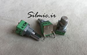 پتانسیومتر لگاریتمی 10 کیلو اهم دوبل ساخت ALPHA تایوان Rotary Potentiometer
