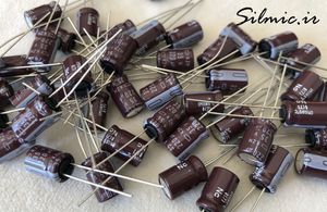 خازن 220 میکرو فاراد 35 ولت nippon ژاپن سری kzh با Ultra Low impedance