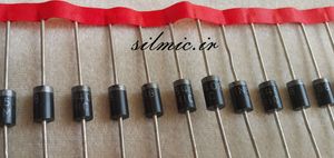 دیود 1n5408 ساخت mic هند با ولتاژ کاری 1000 ولت و جریان 3 آمپر