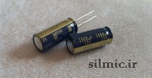 خازن های فای 1500 میکرو فاراد 10 ولت سری FC پاناسونیک سری آدیو low impedance