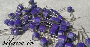 خازن جامد های فای 6.8 میکرو فاراد 25 ولت os-con ساخت sanyo ژاپن سری SP