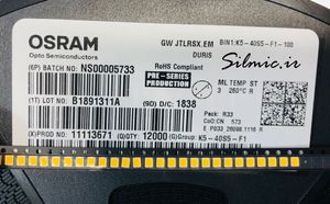 LED SMD سایز 2835 با نور سفید گرم ساخت OSRAM آمریکا 3000K 9.2V 100mA